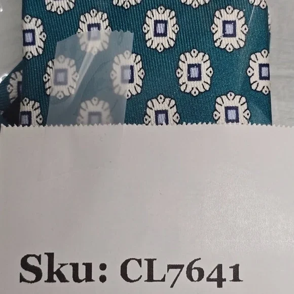 Charles Tyrwhitt Mens‎ Blue Geometric Silk Neck Tie Modern Career Professional - Picture 7 of 7